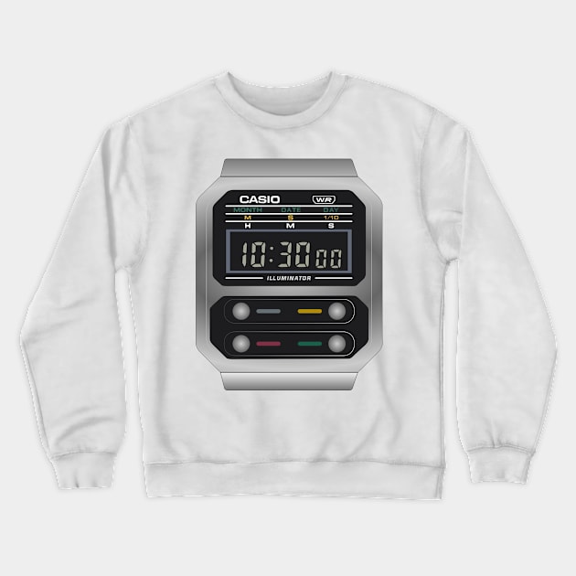 Casio A100 Crewneck Sweatshirt by RadDadArt